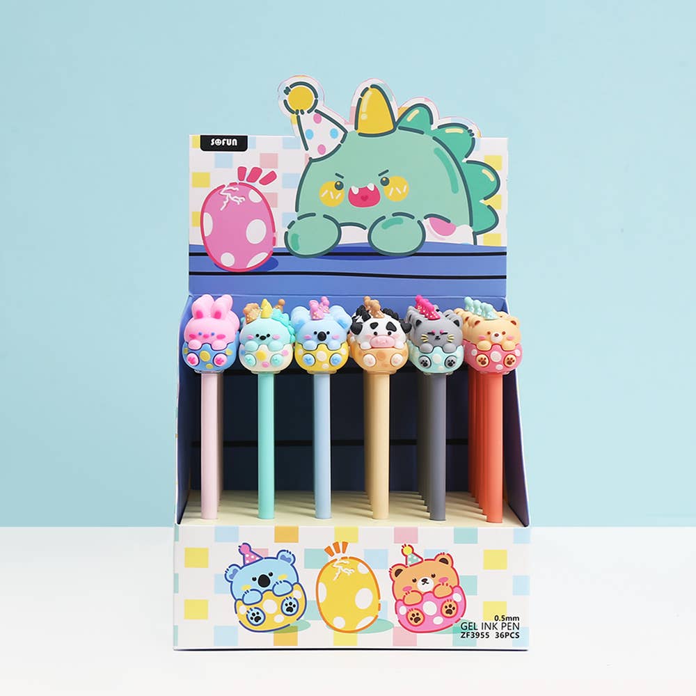 BCmini - Wholesale Pen - 22668 Birthday Animals Gel Pen-363