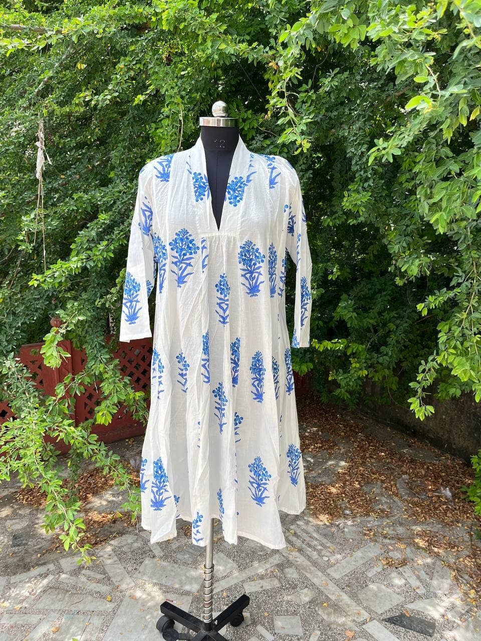 Bhawana Handicrafts - Wholesale Dress - Women's - Cotton Indian Block Print Long Wear Dress for Women1