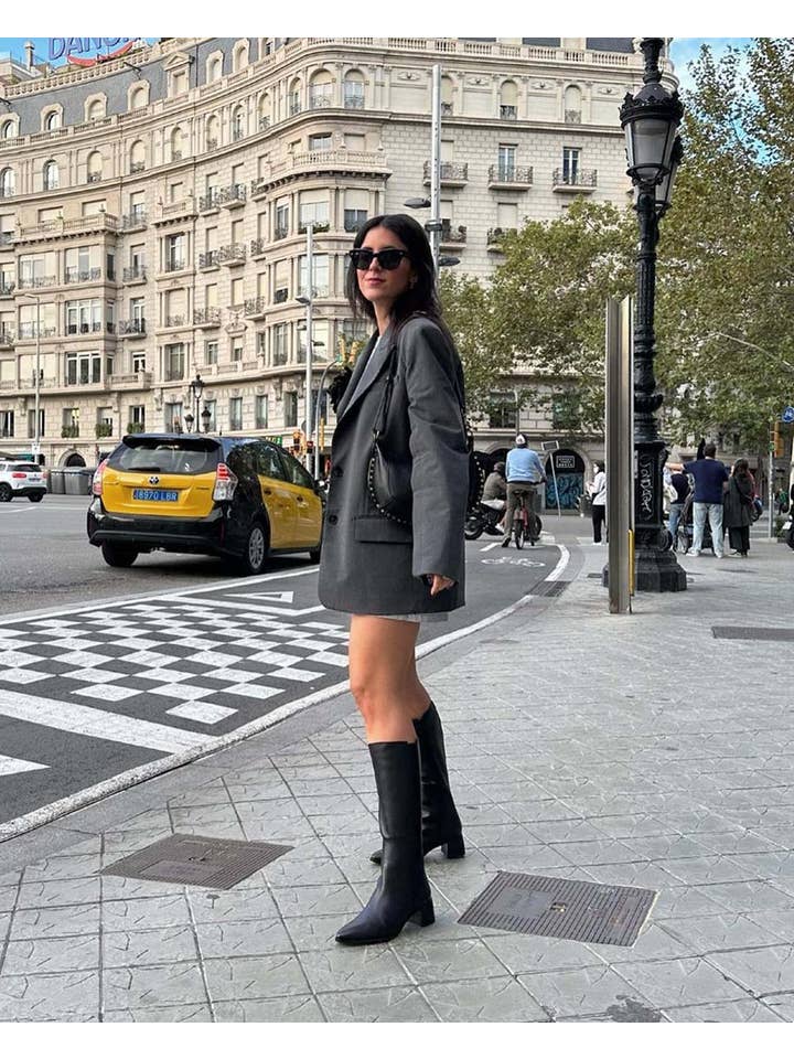 POPA - Wholesale Boots - Women's - Ayse Black Leather Boot9