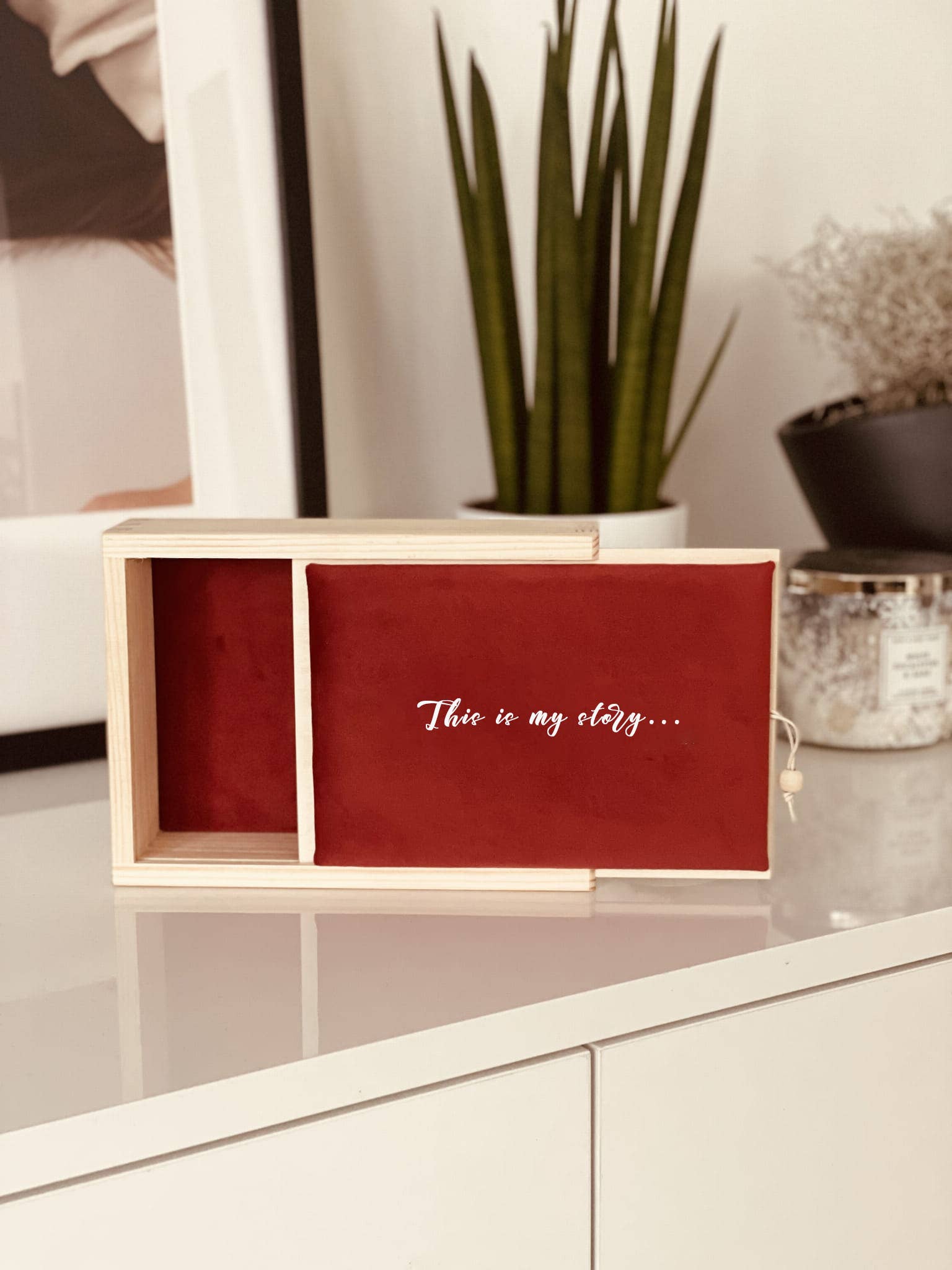 Kai aš mažas buvau - Venta al por mayor Marcos de fotos - Niños y bebés - Caja de fotos de terciopelo personalizada1