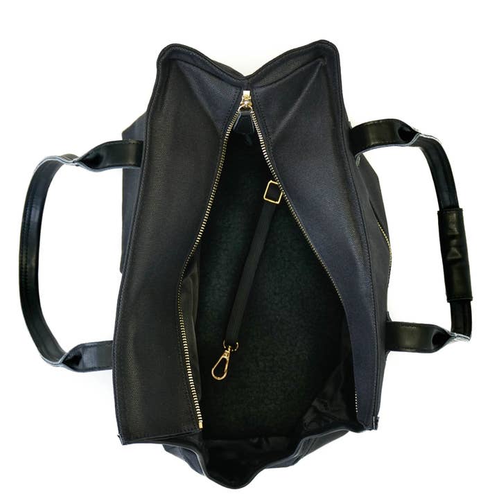 DJANGO - Wholesale Pet Carrier - Dog - Dog Carrier Bag - Black Waxed Canvas and Leather6
