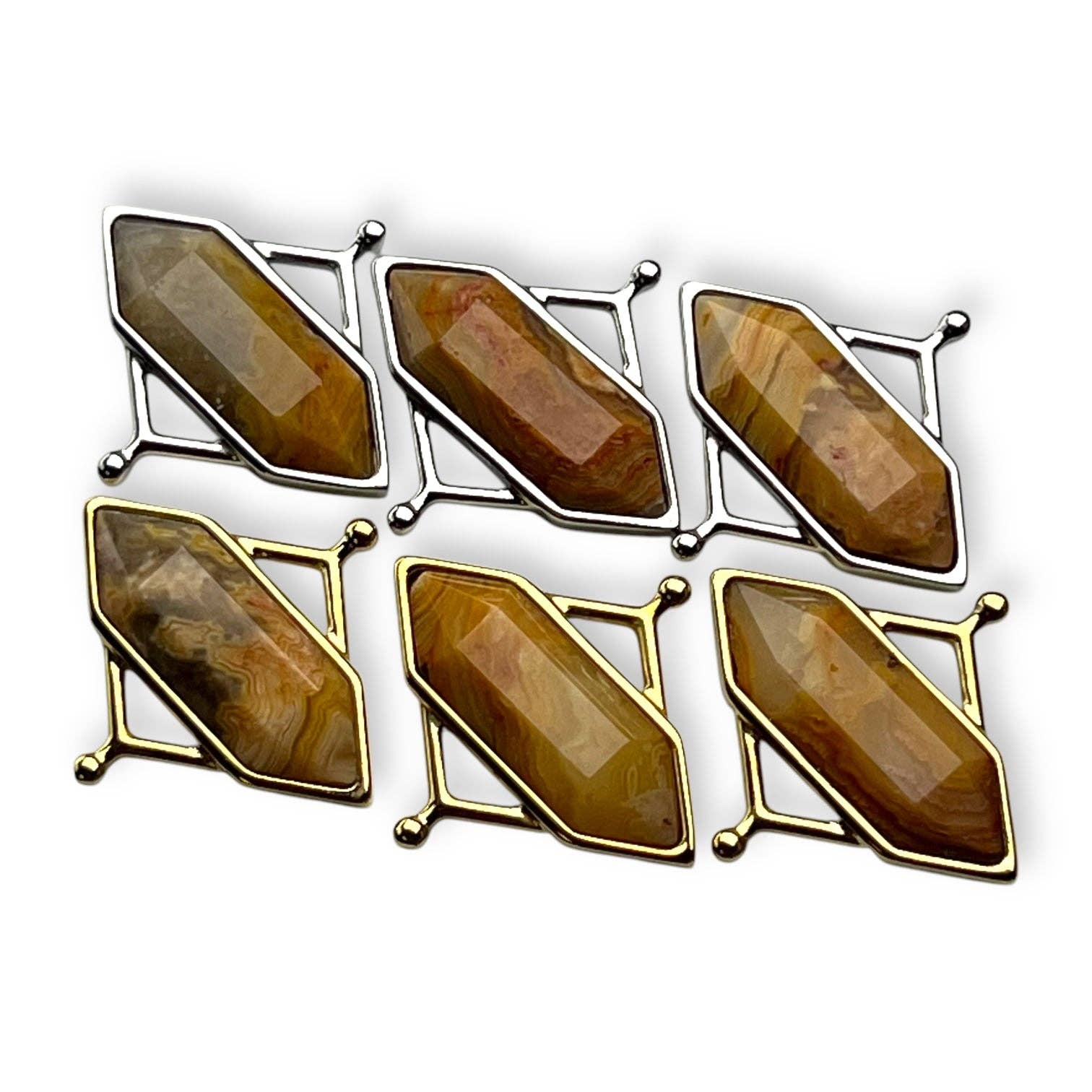 CONQUERing - Wholesale Cocktail/gelegenheidsring - Gekke Jasper TwinPoint™ Kristalelement1