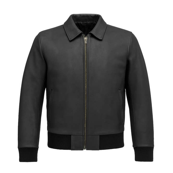 Pr-218 The Heritage Bomber Man's Motorcycle Leather Jacket for wholesale by Pure Leather