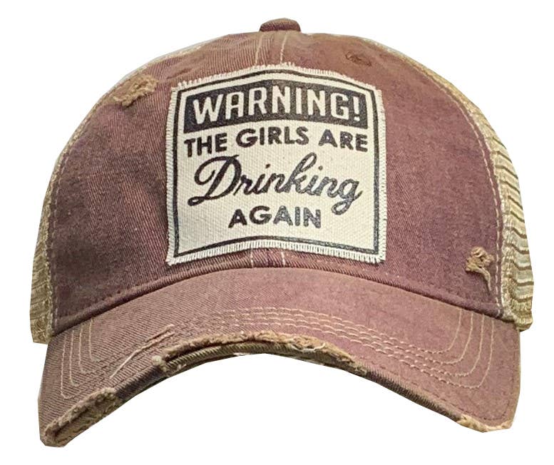 Vintage Life – wholesale Truckerkeps – Dam – Truckerkeps med vintageutseende « Warning The Girls Are Drinking Again »1