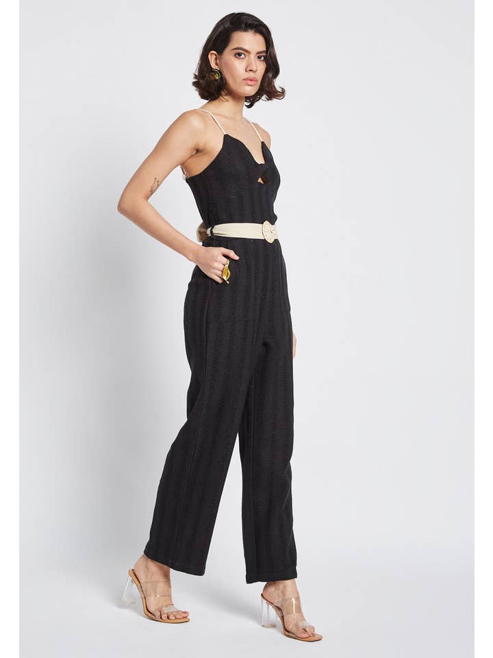 Be Sunset – wholesale Jumpsuit - Dam – Soleil Mai svart jumpsuit5