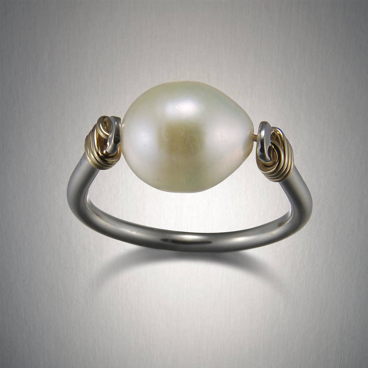 Peter James – wholesale Cocktail/statement ring – 1104 - Pearl Wrap Ring0