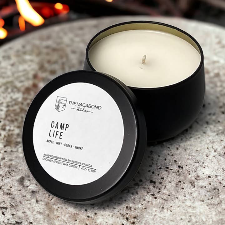 Camp Life Candle for wholesale by The Vagabond Studios