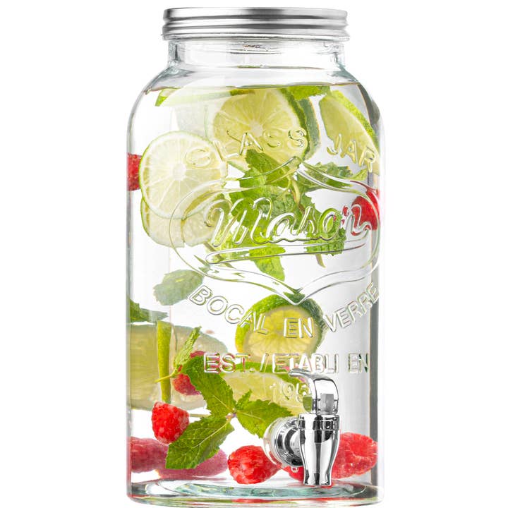 Royalty Art Mason Jar Drink Dispenser with Spigot (1 Gallon) for wholesale by Royalty Art