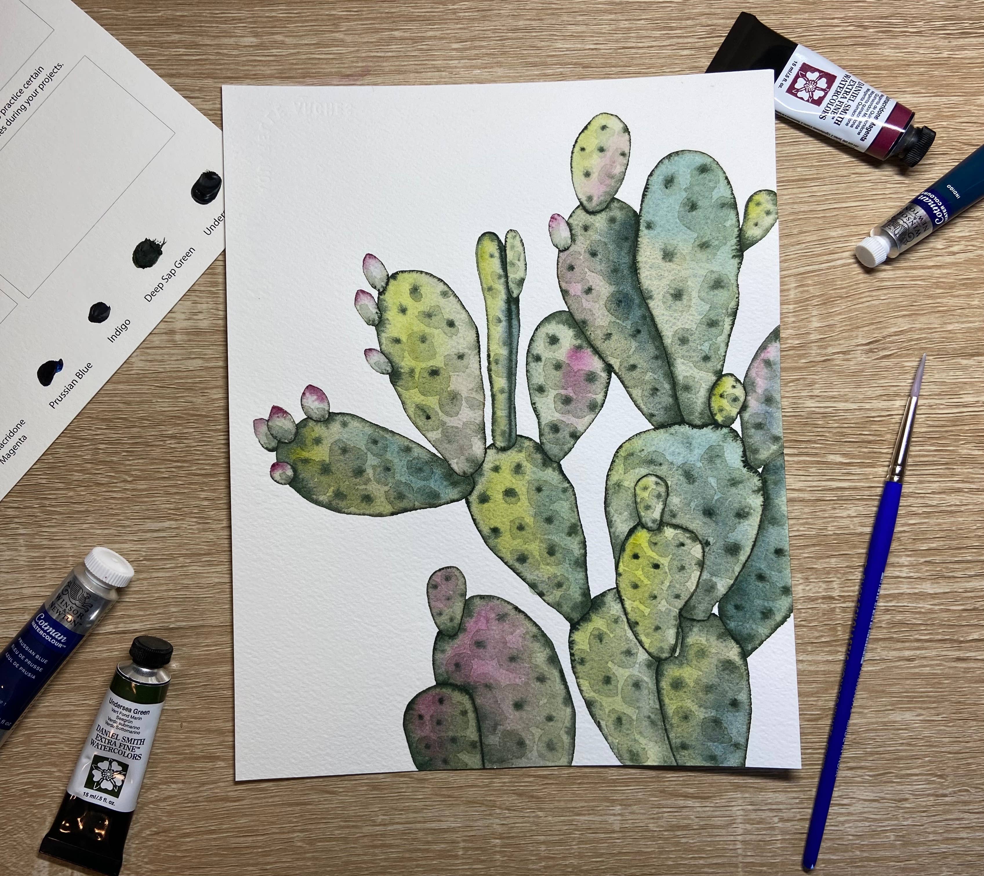 Emily Marie Watercolors - Wholesale DIY Craft Kit - Watercolor Painting Kit: Jewel-Toned Botanicals5