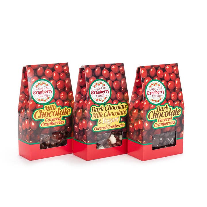Cape Cod Provisions - Vente Friandises enrobées de chocolat - Cranberries enrobées de chocolat noir 113g2