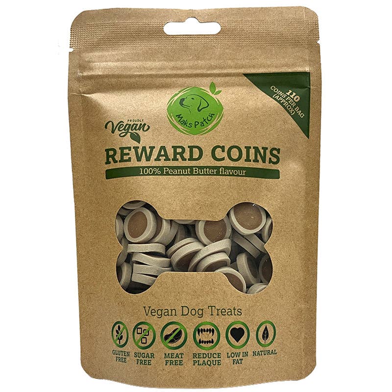 Miro & Makauri – wholesale Pet treats – Dog – Maks Patch Peanut Butter Reward Coins - 100g2