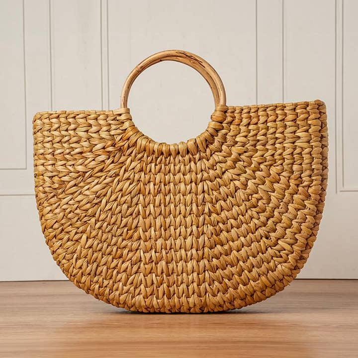 Circle Handle Palm Tote for wholesale by Verve Culture