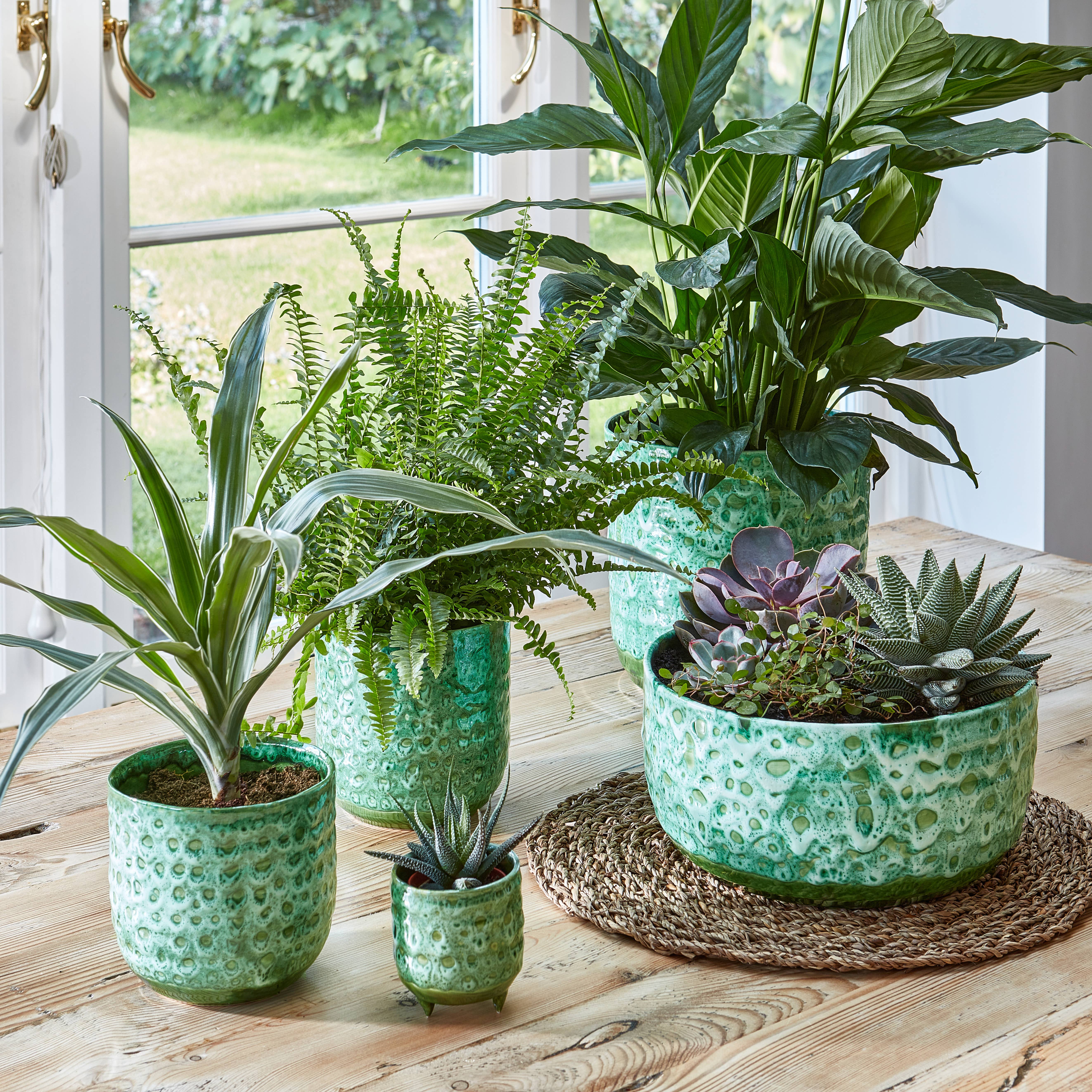Ivyline - Vente Pot pour plante d'intérieur - Jardinière d'intérieur en céramique à glaçure réactive H16 cm x D16 cm6