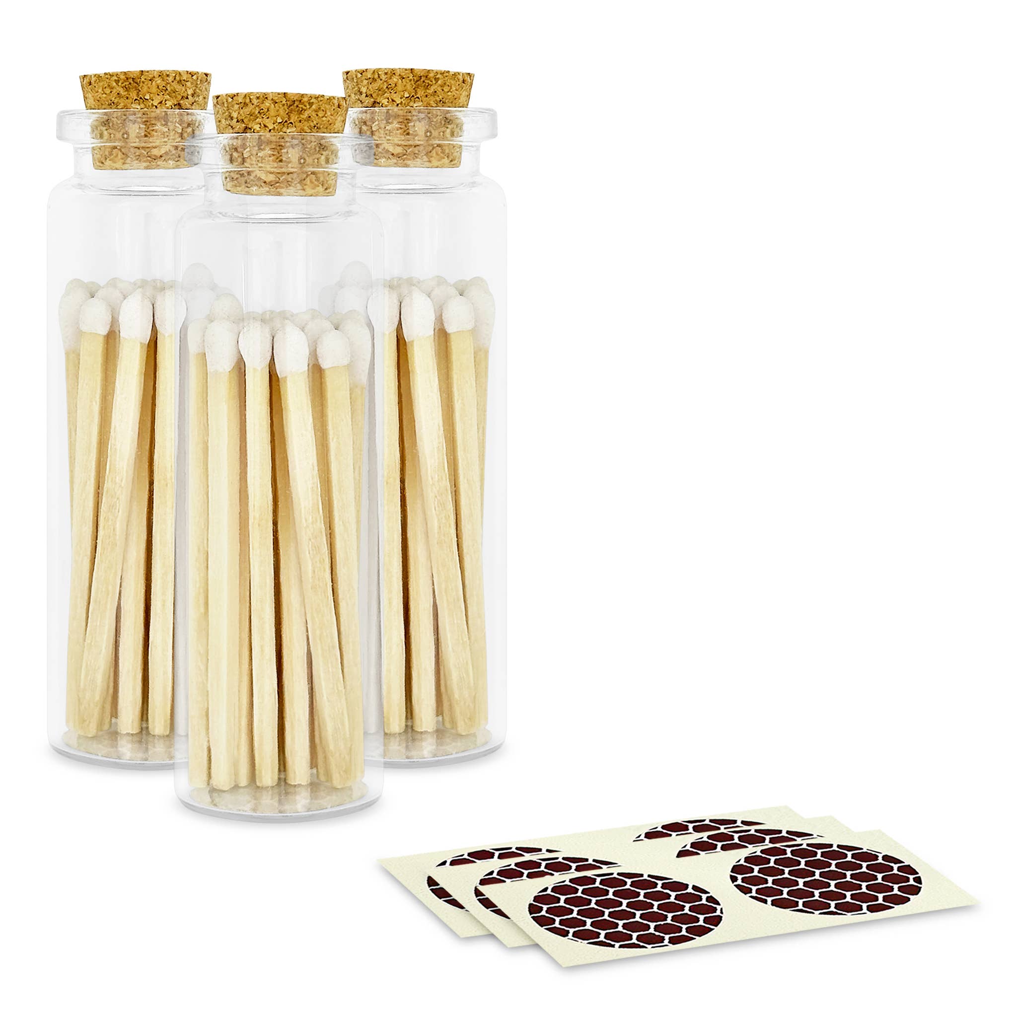 Thankful Greetings - Wholesale Matches - 2" Matches + Small Bottle - Color of Your Choice + Strikers1