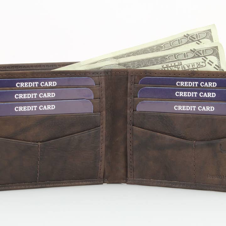 Leather Impressions Inc - Wholesale Wallet - Men's - Bifold Wallet w/ Removable Card Sleeve 157259
