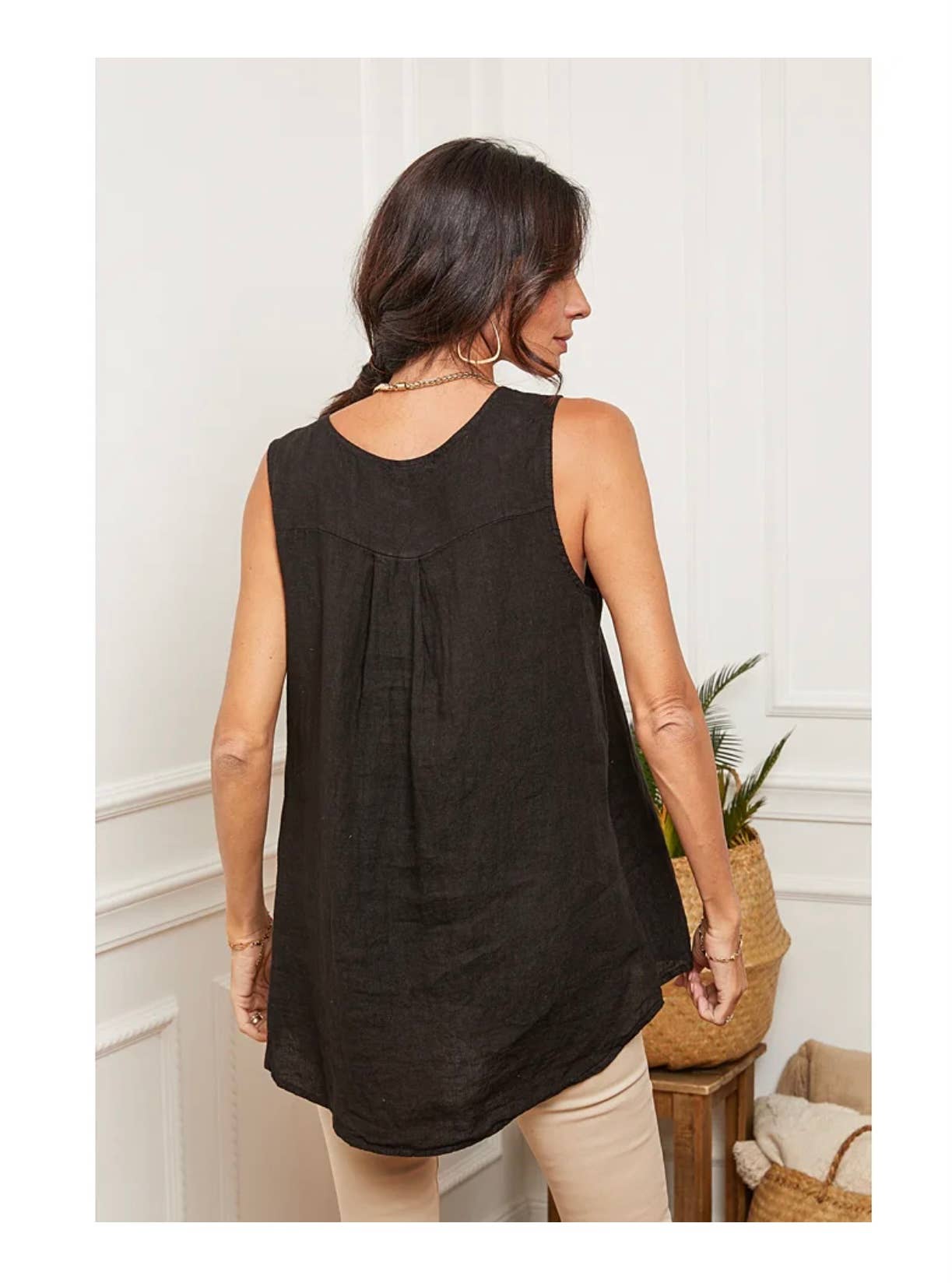 LÉA & LUC - Wholesale Tunic - Women's - 100% Linen Tank Top REF. 3800950
