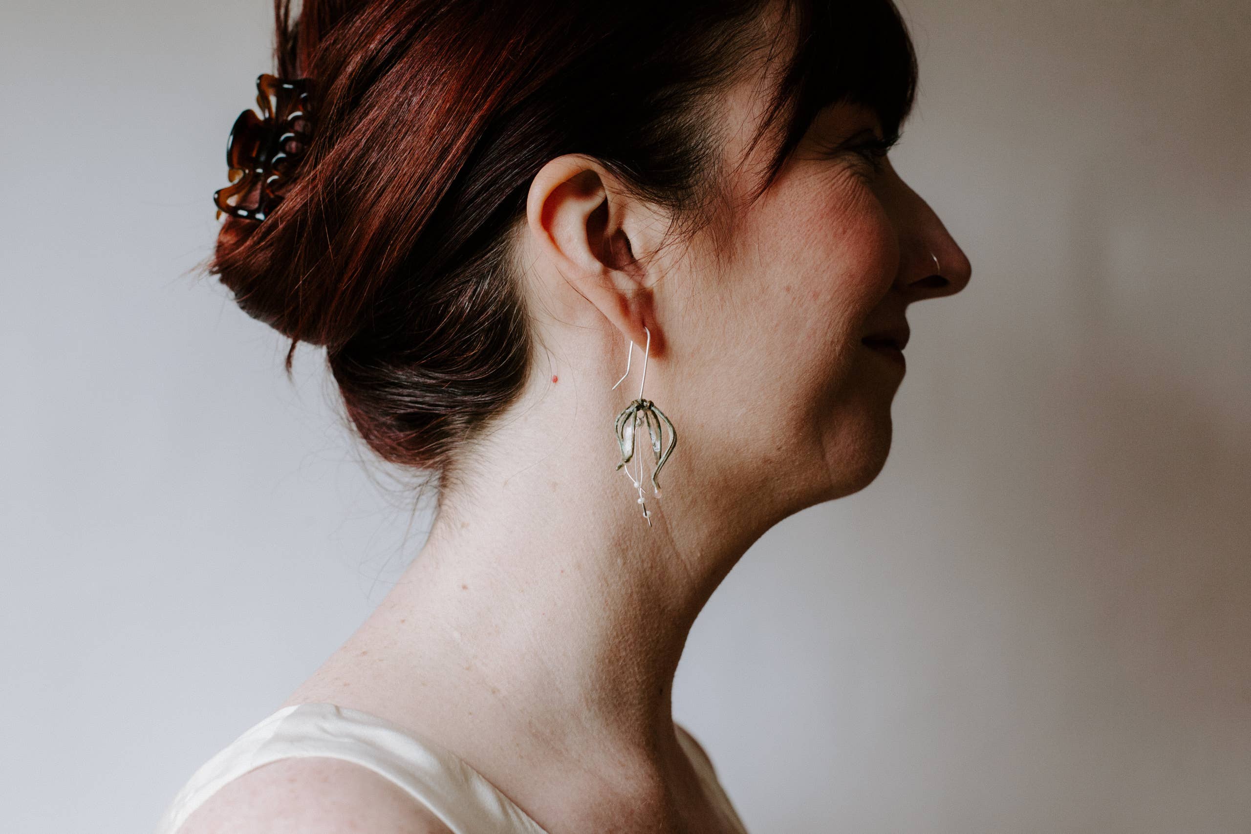 Verso - Wholesale Dangle Earrings - Lily Earrings, Sterling Silver, Large3