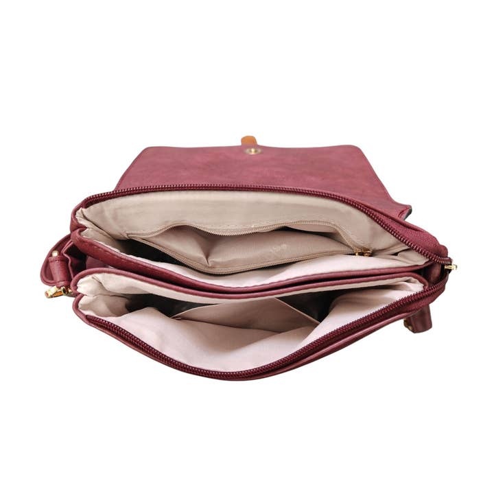 Superbia – wholesale Crossbody bag – Women's – Superbia Two-toned Flat Over Multipockets Crossbody Bag 91449