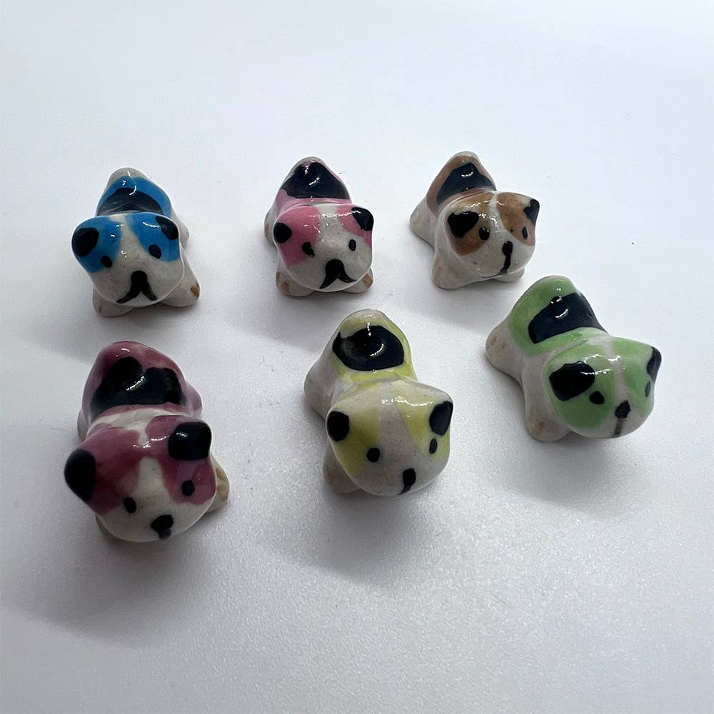 VIE - Wholesale Decorative Figurine - Mini Ceramic Figurine, Assorted Colour, Approx. 2cm128