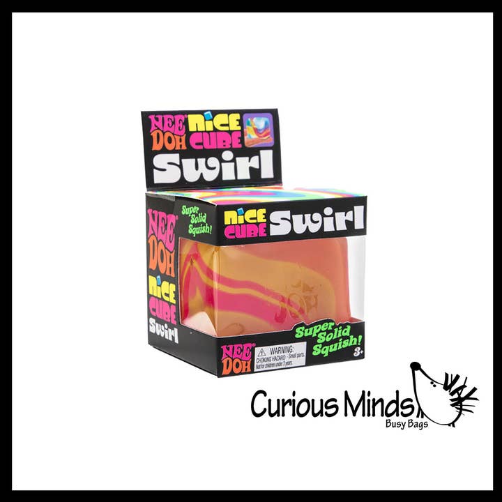 Curious Minds Toys – wholesale Squishy toy – Kids & Baby – 1 Swirl NeeDoh Nice Cube Ice Sugar Ball - Thick Glue/Gel