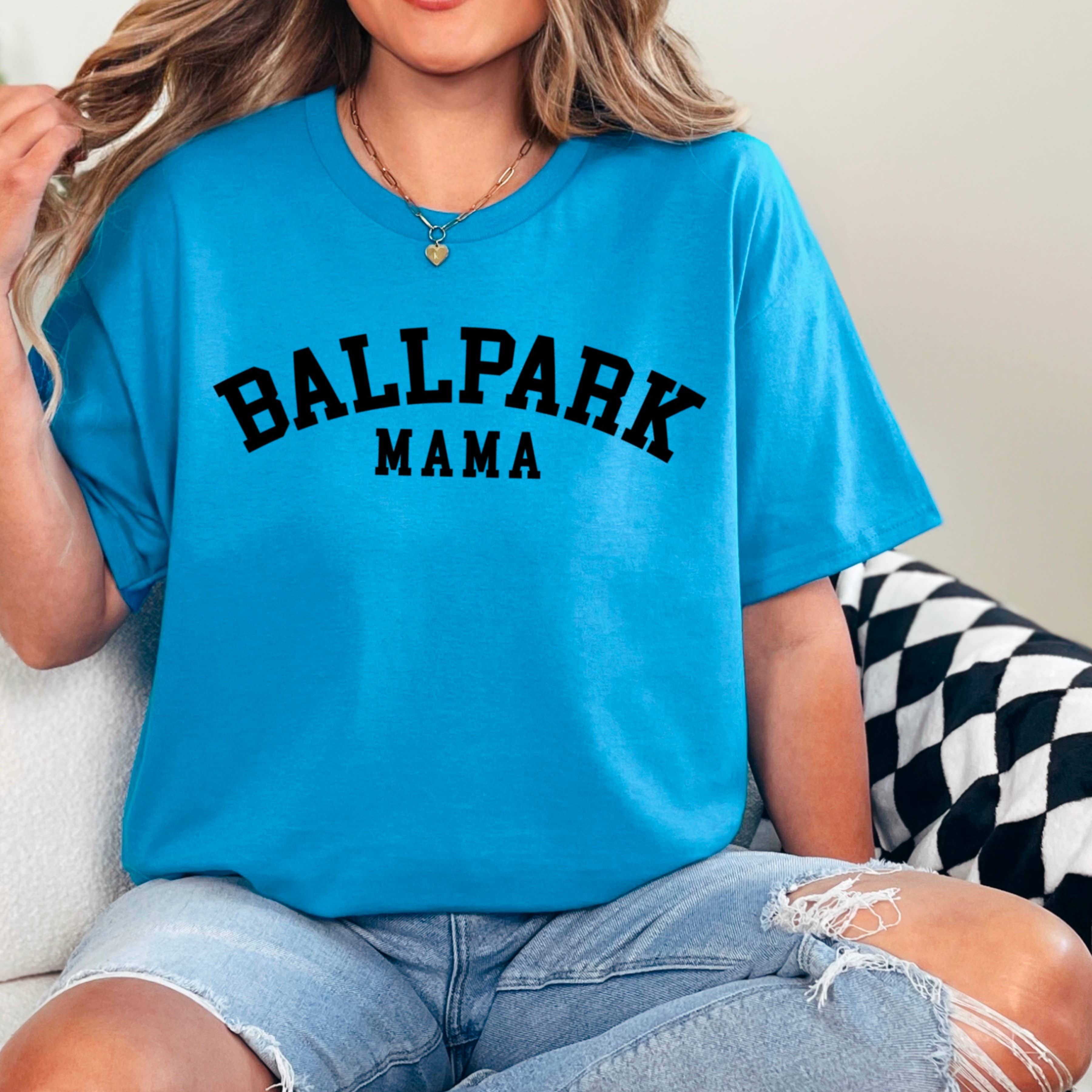 Shoppe SHC - Wholesale T-Shirt (Graphic) - Women's - Ballpark Mama Graphic Shirt | Gameday Shirt | Gildan  26