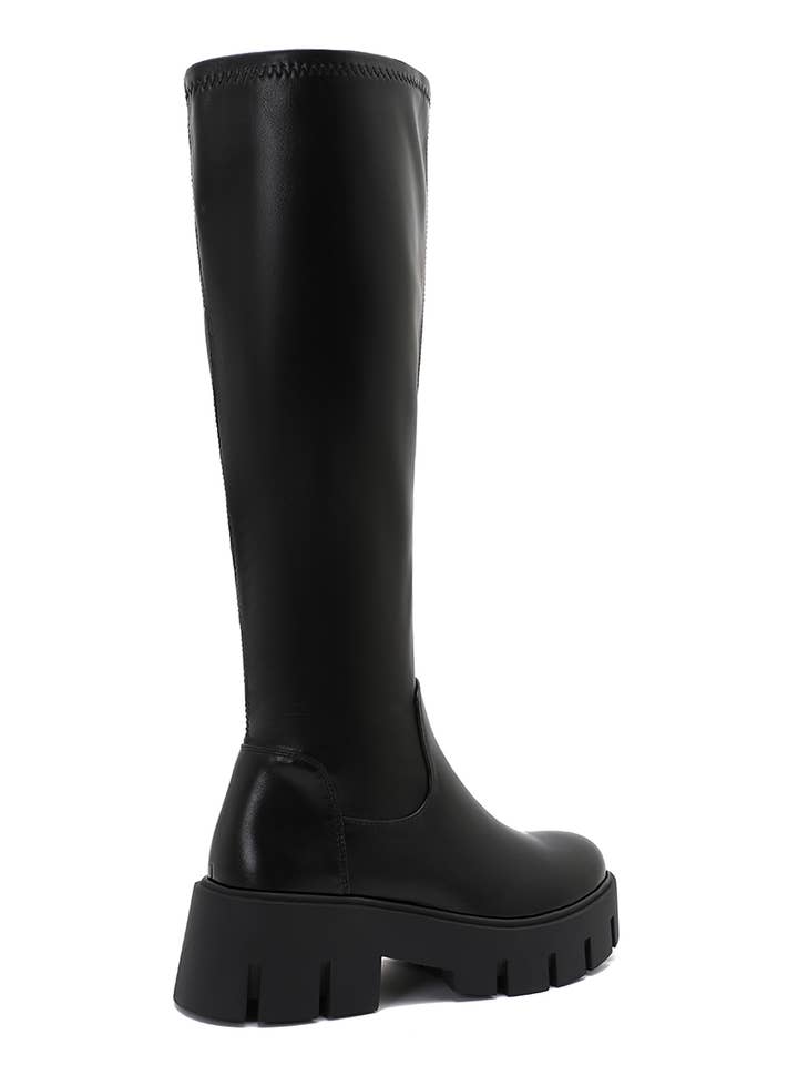 Joia Paris - Wholesale Booties - Women's - Minimalist high boots with thick sole WZ-1236