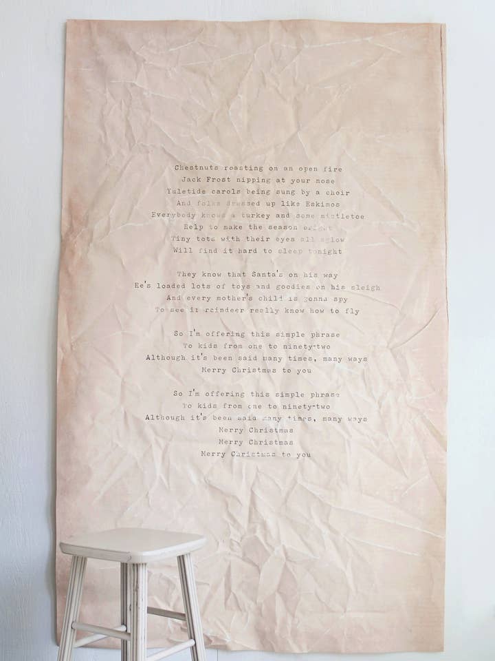 Vintage inspired Large Scale Art, Canvas Tapestry - Chestnut for wholesale by Vol.25