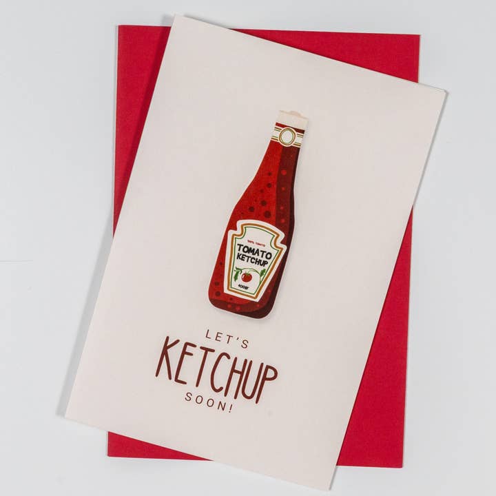 Ketchup Greeting Card for wholesale by The Paper and Plan Co.