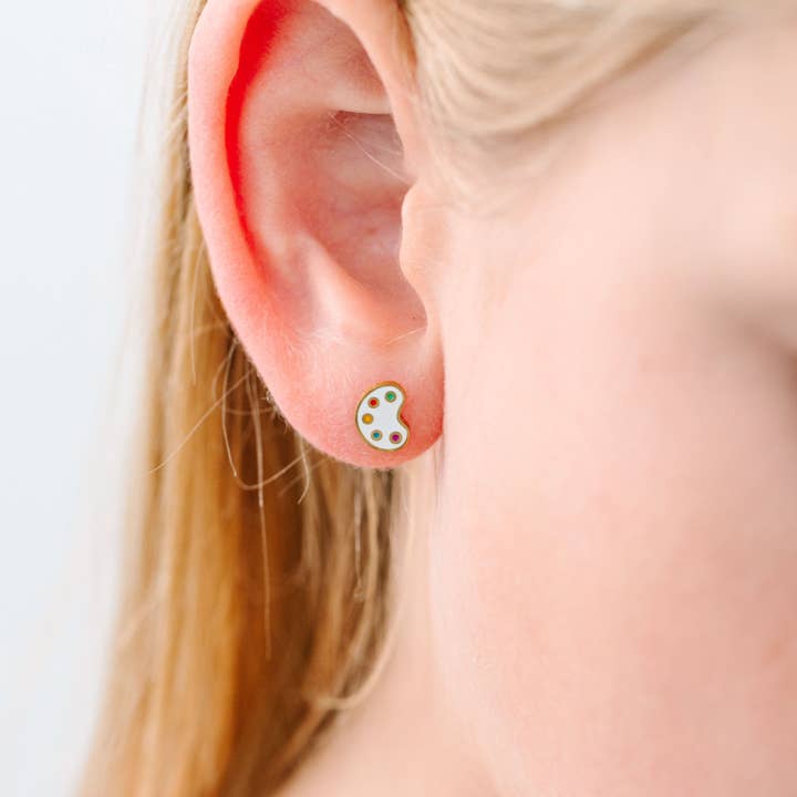Pierced Co - Wholesale Stud/Post Earrings - Paint Pallet & Brush2