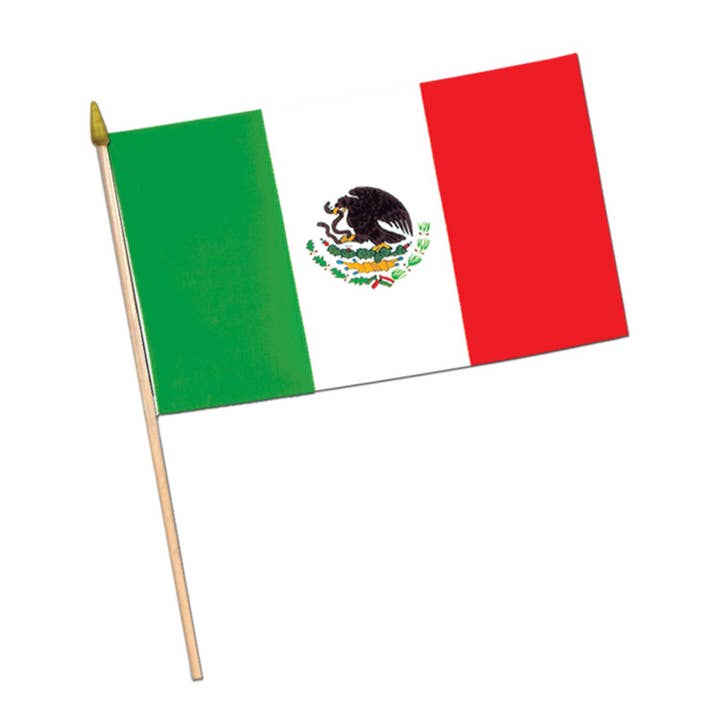 Mexican Flag - Fabric - 28cm x 46cm for wholesale by 360 Degrees Ltd