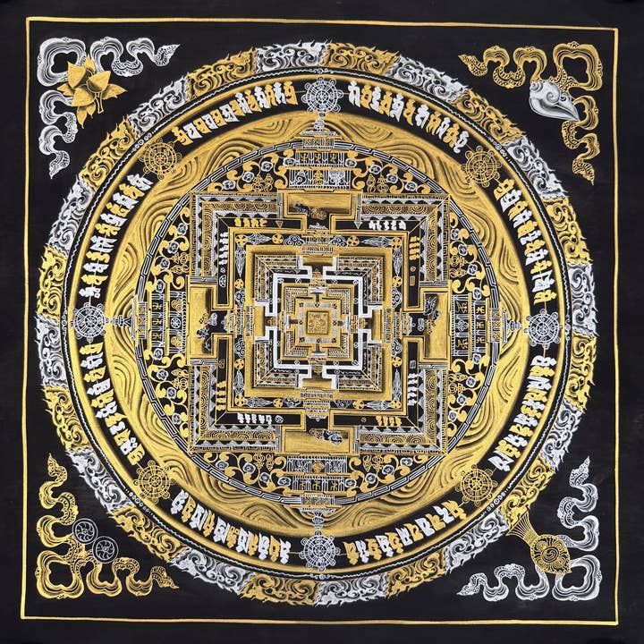 Kalachakra Mandala Tibetaanse Thangka Schilderij voor wholesale door Art Of Tibet