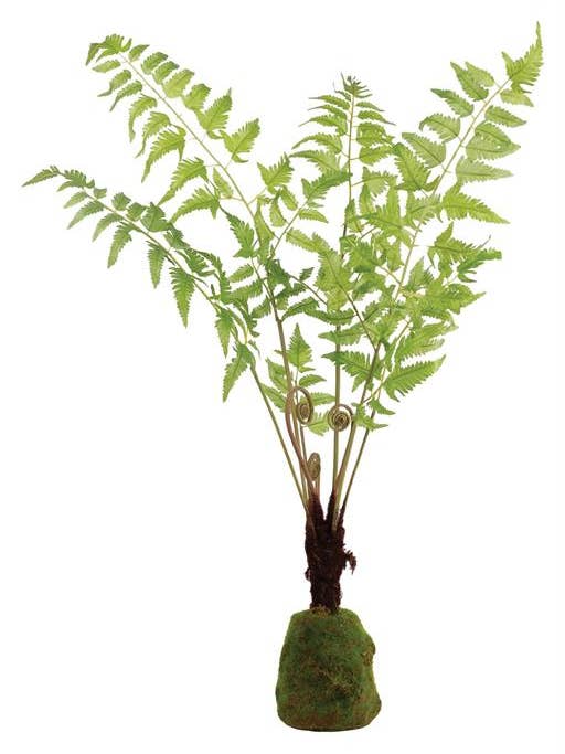 Fern Plant in Moss Wrapped 35" Green for wholesale by Select Artificials, Inc.