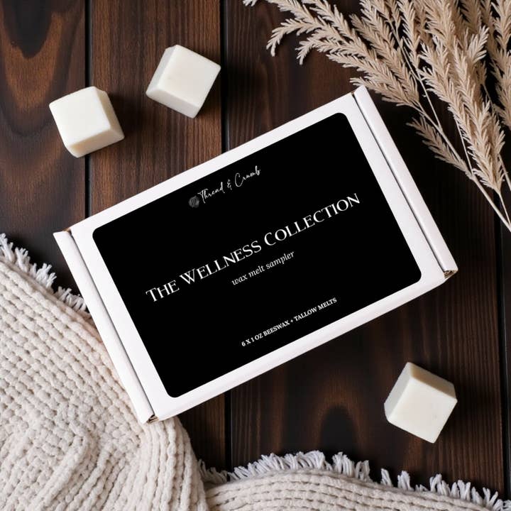Wellness Wax Melt Sampler Box | The Wellness Collection for wholesale by Thread & Crumb