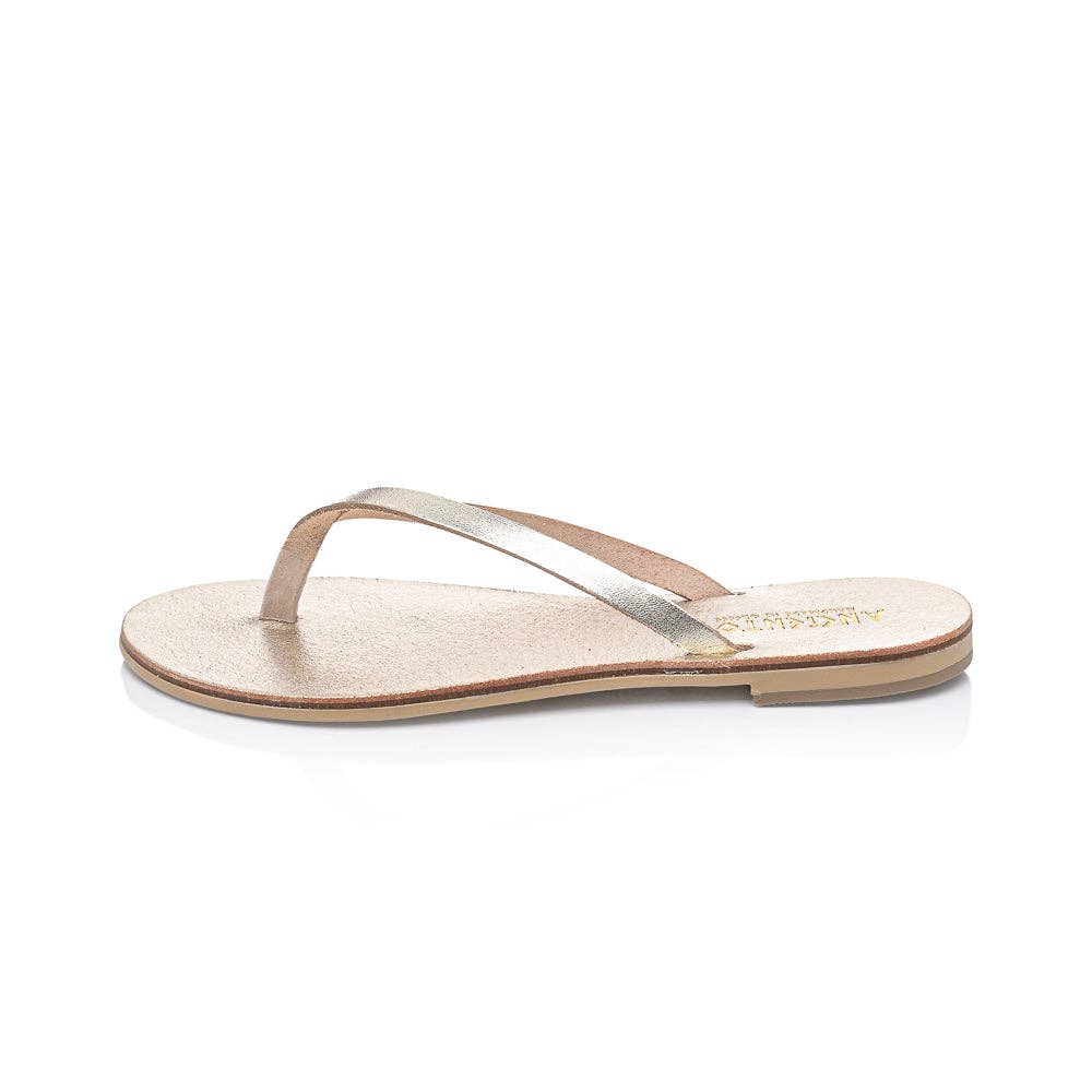 Ancientoo – wholesale Sandaler - Dam – Achelois handgjorda läder Flip Flop Sandal för kvinnor8