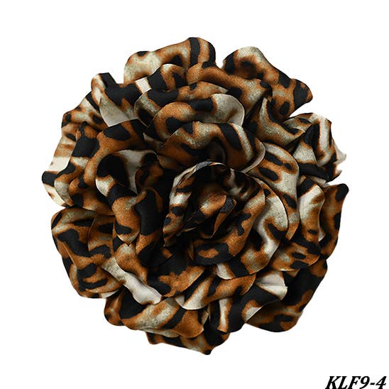 2 in 1 Flower Printed Brooch and Clip - BYY24544A755 for wholesale by AMORINO SRL