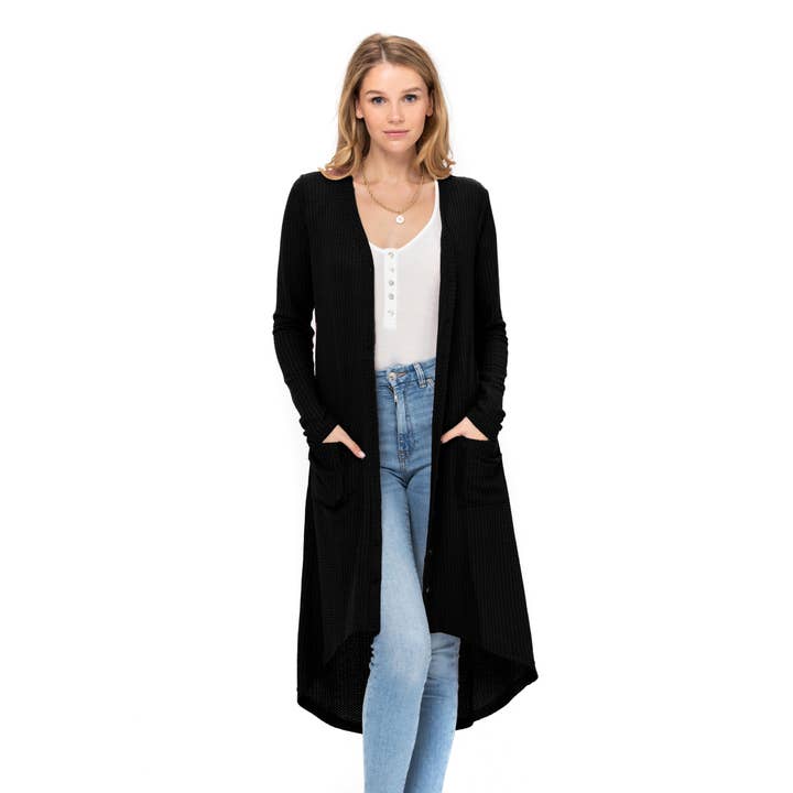 ROLYPOLY - Wholesale Cardigan - Women's - Long Sleeve Button Down Knit Cardigans with Pockets