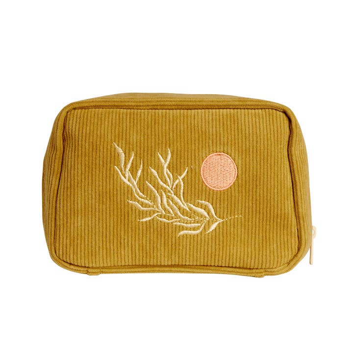 cai & jo USA - Wholesale Makeup/Cosmetic Bag - Corduroy Makeup Bag in Olive1