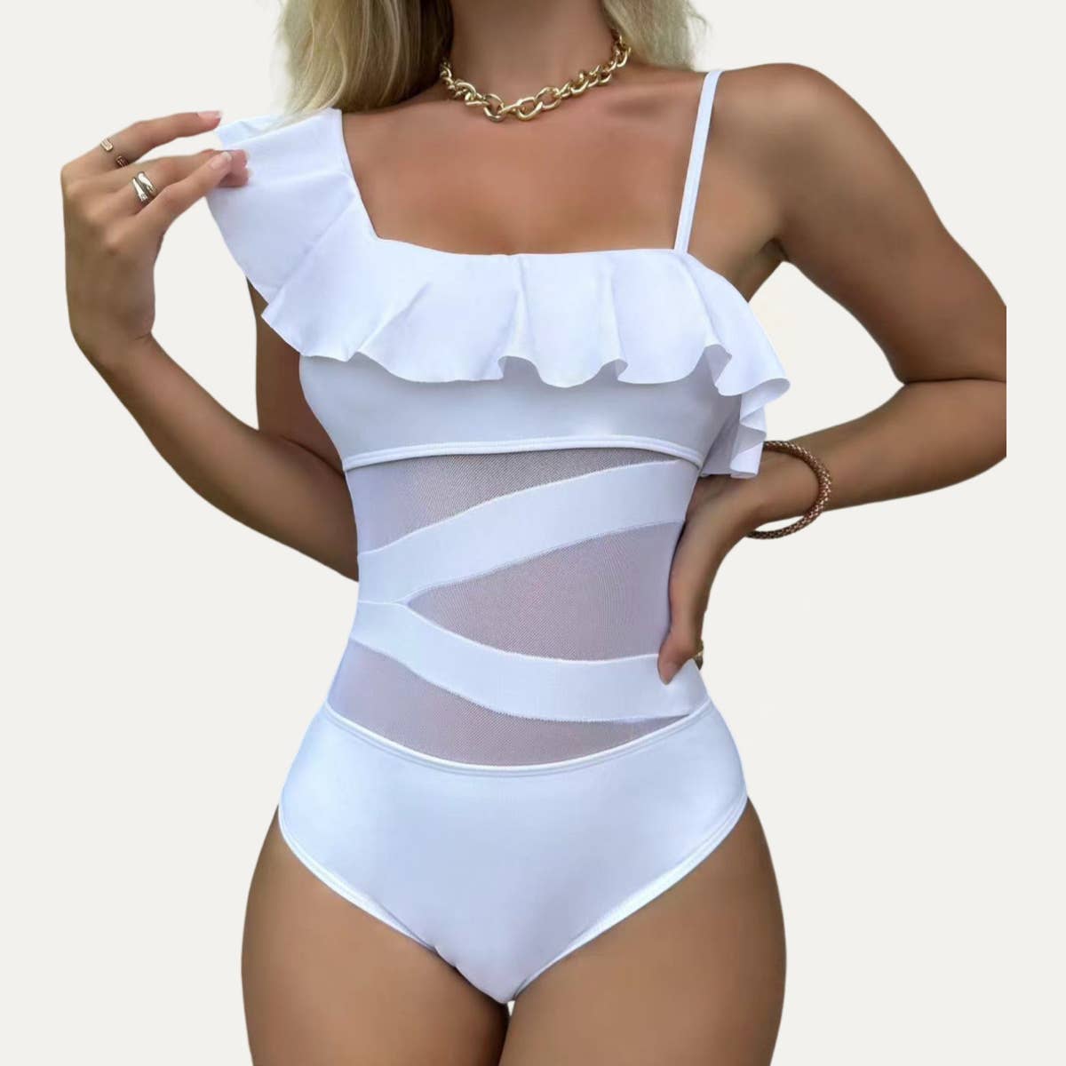 The Moment Collection – wholesale Baddräkt - Dam – Pool Fashion Baddräkt i ett stycke med ren mesh6