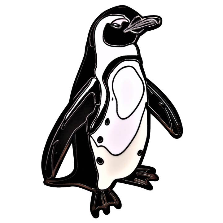 African Penguin Realistic Pin for wholesale by Little Critterz