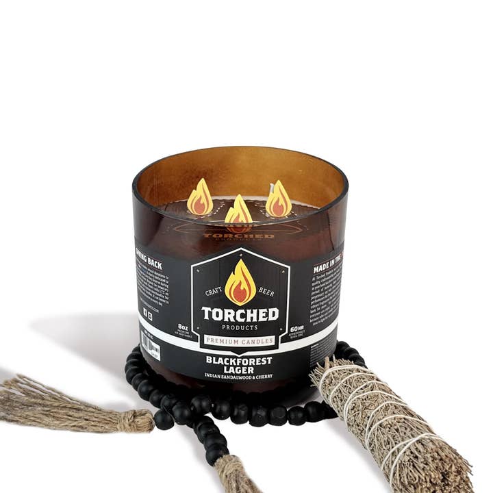 Torched Products - Vente Bougie en bocal - Bougie Torched Beer Growler 28 oz - Blackforest Lager2