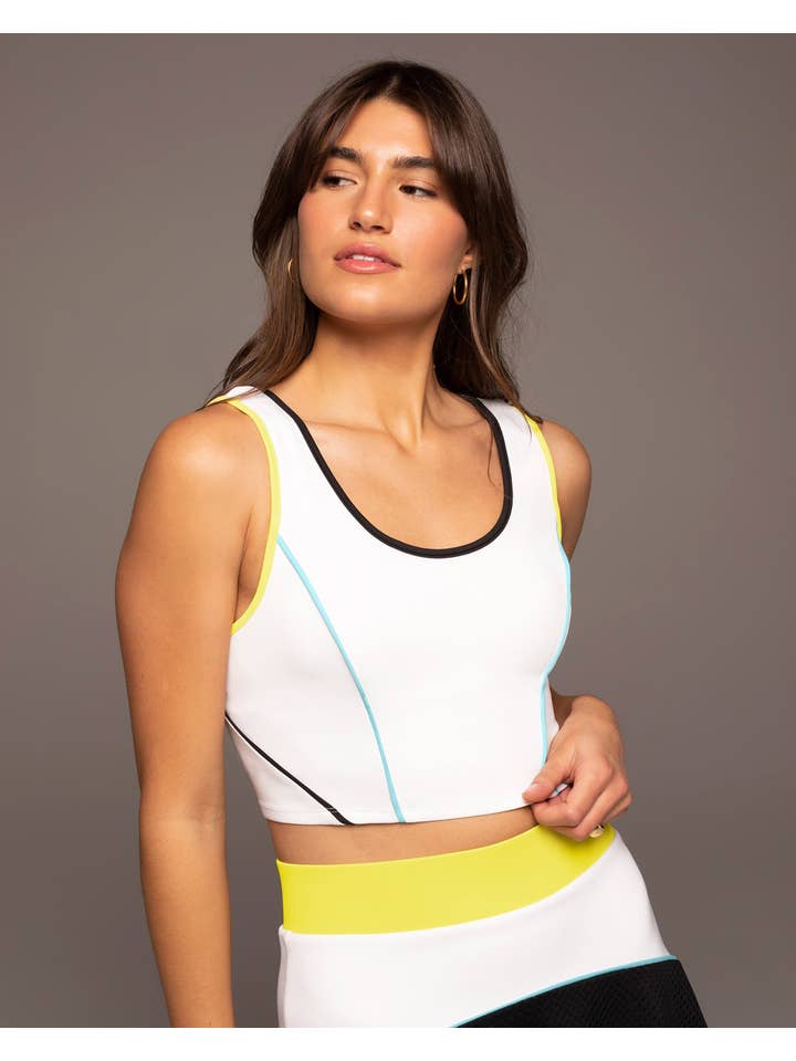 Citron Flash Cropped Tank for wholesale on Faire