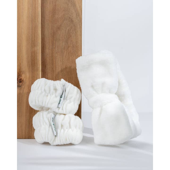 Soinvogue – wholesale Spa headband – So Eco Makeup Headband & Wrist Wash Band Set2