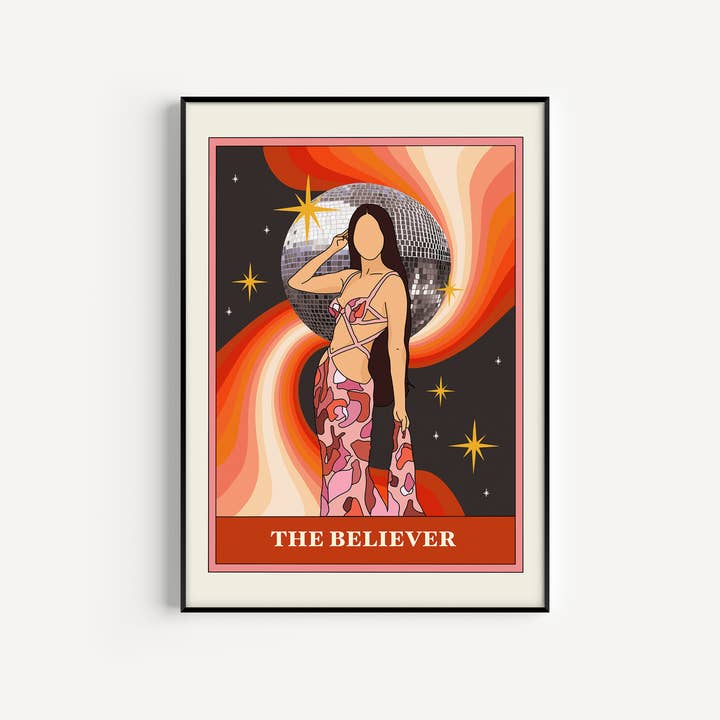 De Gelovige Tarotkaart Kunstdruk voor wholesale door Twisted Rebel Designs