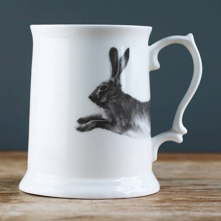Kører Hare Fin Bone Kina Pint Tankard for engroshandel hos Casey Allum