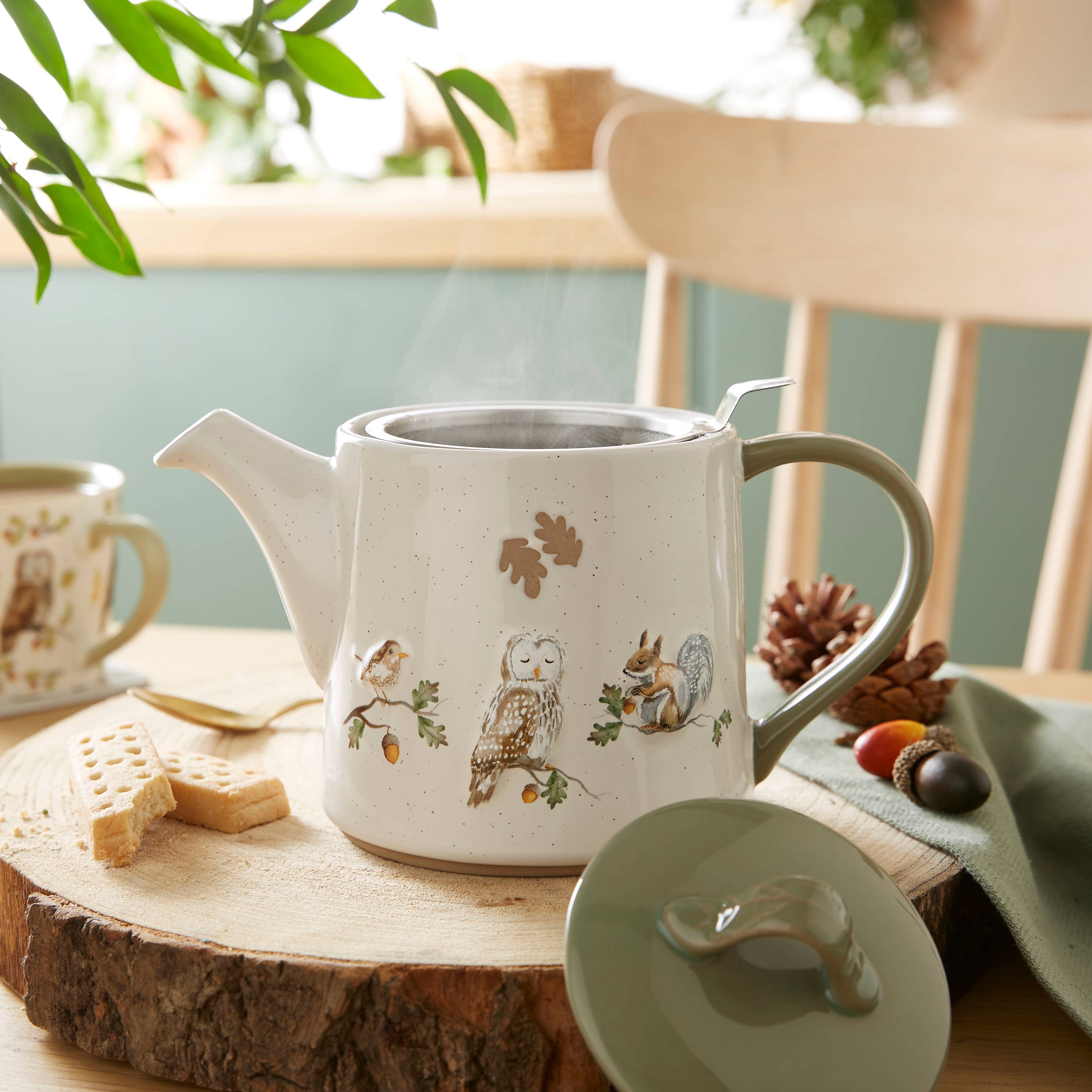 Multi Tea Pot with infuser Forest Fable for wholesale on Faire1