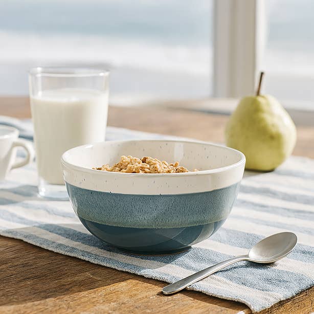 Novastyl - Wholesale Bowl - Blue striped bowl
57cl in stoneware2