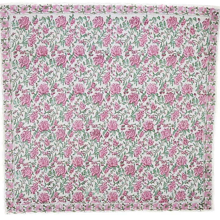 XL1021 — Cotone XL Wrap (44" × 44") - Stampa a mano con blocchi per la vendita all'ingrosso da parte di White Lotus Fashions