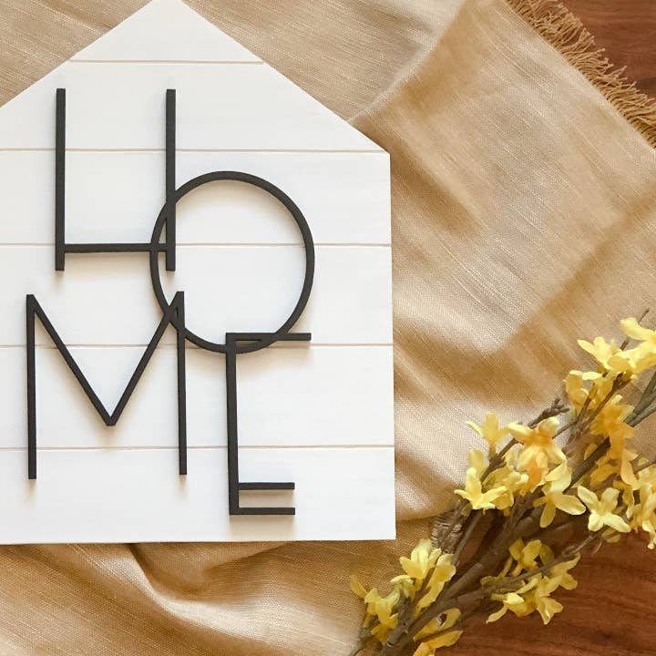 Home Wooden Sign for wholesale by Twenty Six And Twelve Design Co.