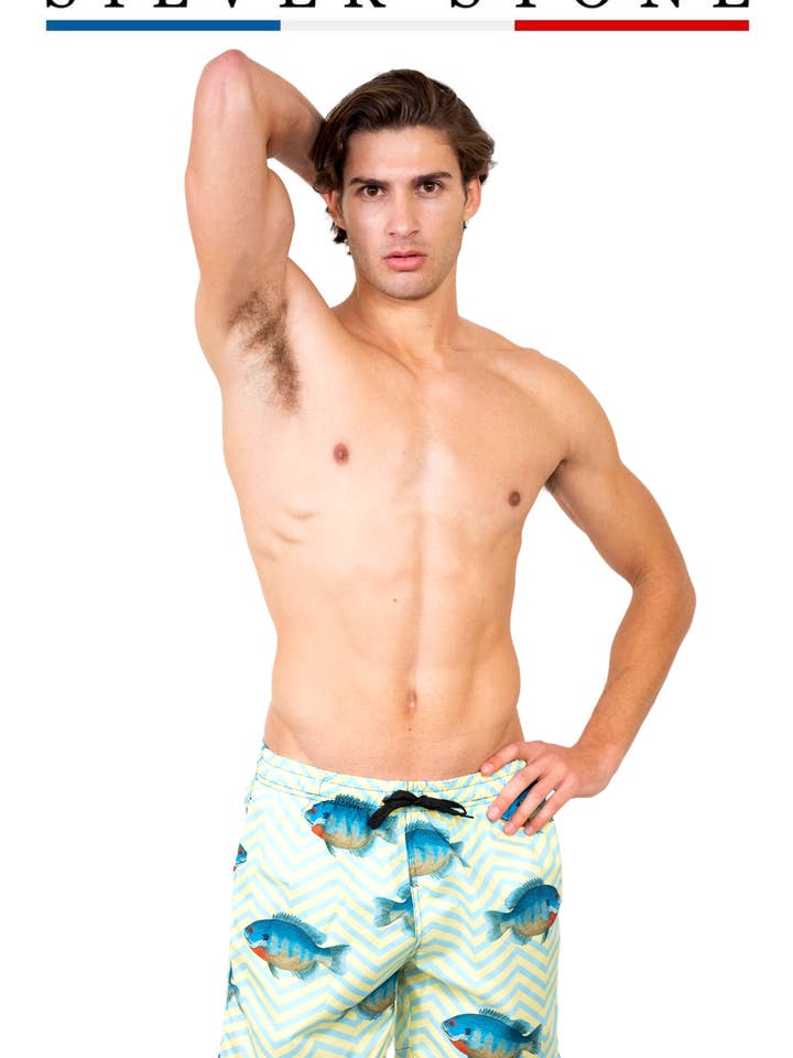 Urban Fitz - Wholesale Swim Shorts - Men's - Men's Printed Swim Shorts SS-1021