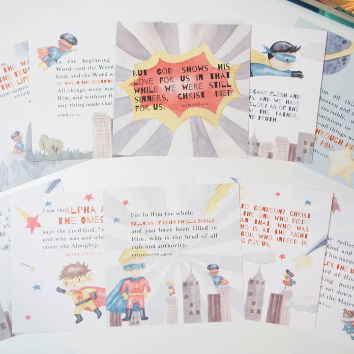 Chosen & Cherished - Wholesale Learning Cards - Kids & Baby - All About Jesus Kids Scripture Cards